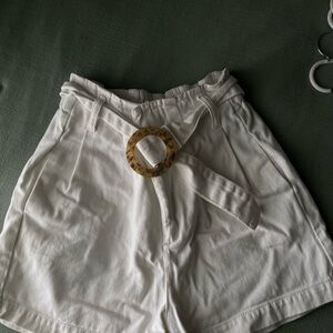 Zara White Denim Bottoms